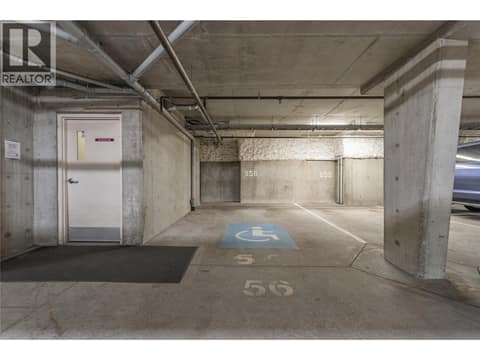 Underground parking stall conveniently located right near the elevator entrance at 770 Rutland Road N Unit# 401, Rutland North, Kelowna
