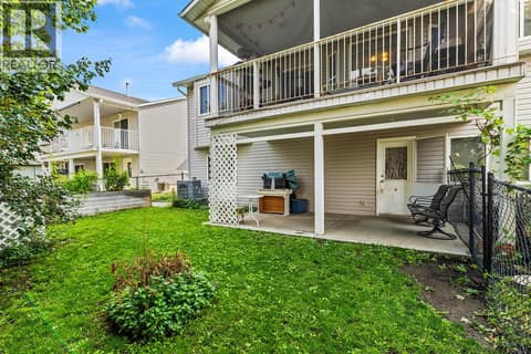 Backyard with Patio at 6100 Old Vernon Road Unit# 30, Ellison, Kelowna