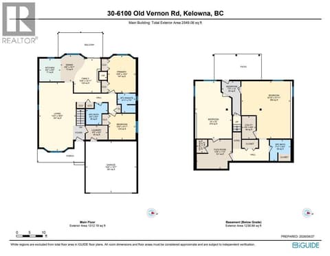 Floorplan at 6100 Old Vernon Road Unit# 30, Ellison, Kelowna