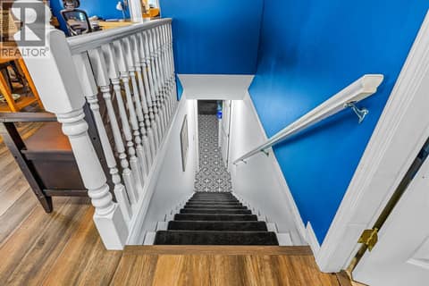 Stairs to Lower Level at 6100 Old Vernon Road Unit# 30, Ellison, Kelowna