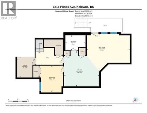 Basement at 1215 Ponds Avenue, Upper Mission, Kelowna