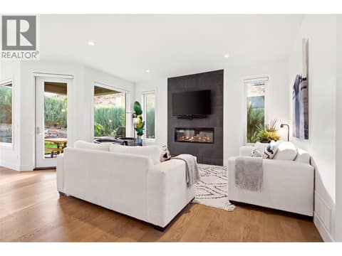 Living room- main floor at 1215 Ponds Avenue, Upper Mission, Kelowna