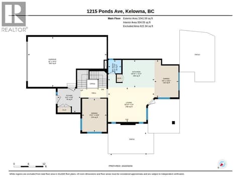 Main floor at 1215 Ponds Avenue, Upper Mission, Kelowna