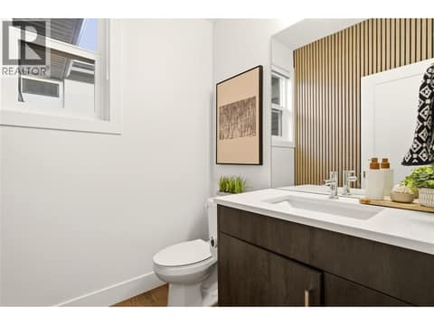 Powder room- main floor at 1215 Ponds Avenue, Upper Mission, Kelowna