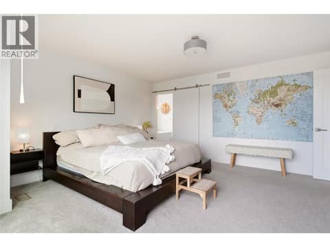 Primary bedroom- upper level at 1215 Ponds Avenue, Upper Mission, Kelowna