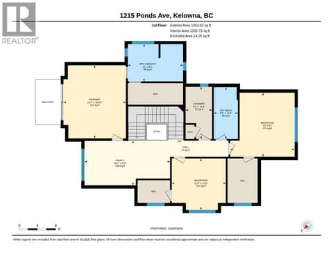 Upper floor at 1215 Ponds Avenue, Upper Mission, Kelowna
