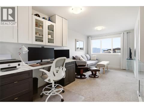 Upper landing- office and seating area at 1215 Ponds Avenue, Upper Mission, Kelowna