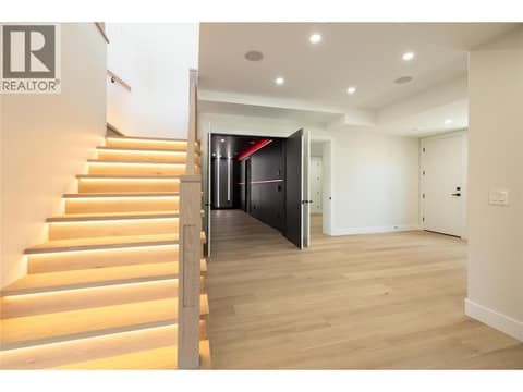 Cascade Stair lighting at 979 Loseth Drive, Black Mountain, Kelowna