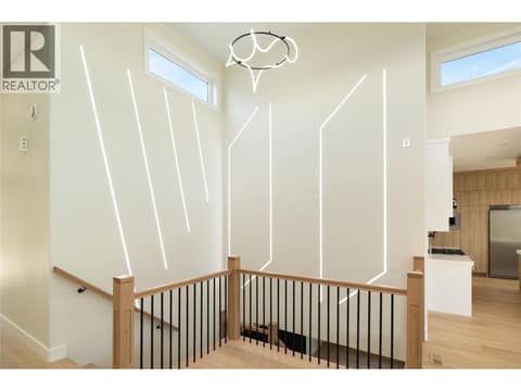 Unique LED wall lighting at 979 Loseth Drive, Black Mountain, Kelowna