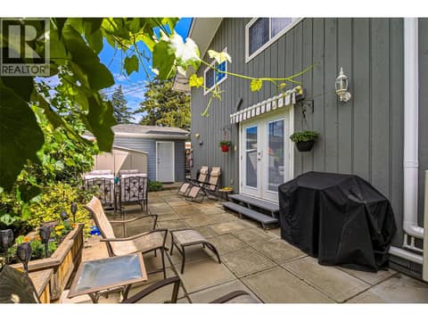 Patio off the dining room at 125 Corry Place, Wiltse/Valleyview, Penticton