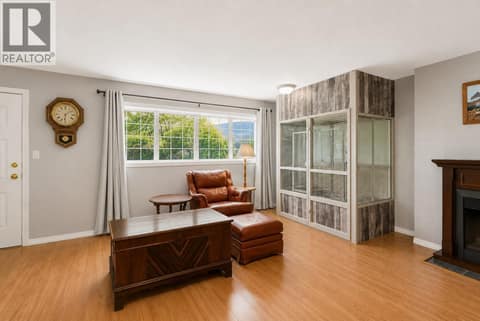 Virtually staged family room in lower level at 125 Corry Place, Wiltse/Valleyview, Penticton