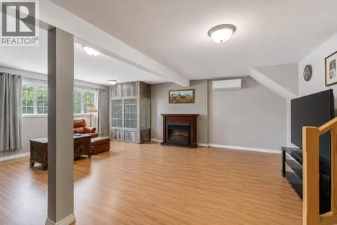 Virtually staged famly room in lower level at 125 Corry Place, Wiltse/Valleyview, Penticton