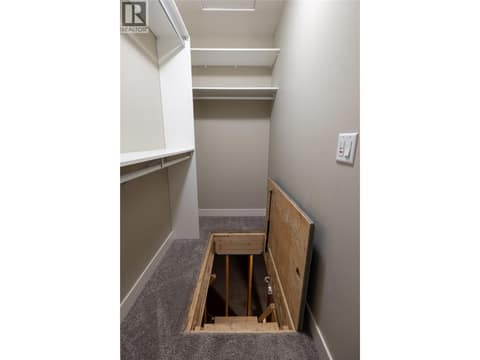 Access to crawl space through your walk in closet at 2100 55 Avenue Unit# 56, Harwood, Vernon