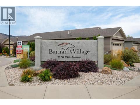 Entry to Barnards Village at 2100 55 Avenue Unit# 56, Harwood, Vernon