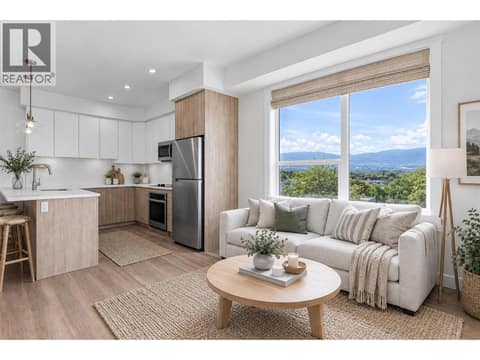 Virtually Staged Living Room at 1280 Sutherland Avenue Unit# 602, Springfield/Spall, Kelowna