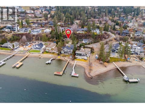 Beach access across the street  - great for swimming or launching a paddle board/kayak at 391 Braeloch Road, Upper Mission, Kelowna