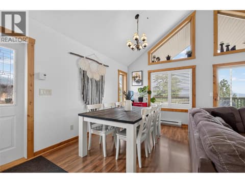 Dining space at 10375 Westshore Road, Okanagan North, Vernon