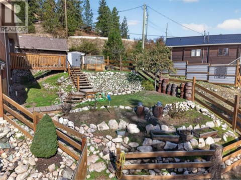 Tiered with stairs for access at 10375 Westshore Road, Okanagan North, Vernon