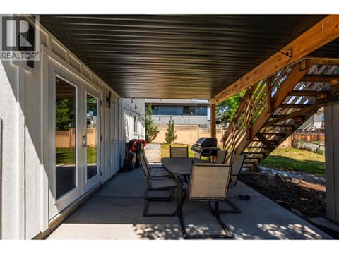 Lower Suite Entrance & Patio at 1907 19 Street, East Hill, Vernon
