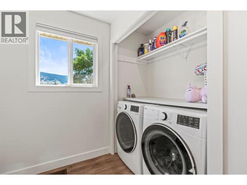 Main Bathroom with Laundry at 1907 19 Street, East Hill, Vernon