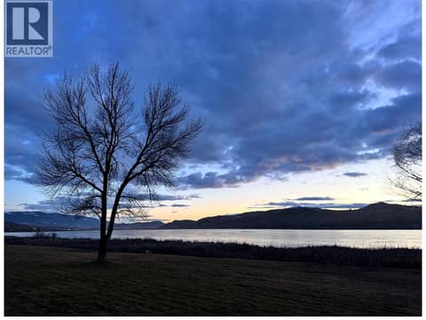 Winter view across Swan Lake Resort at 8000 Highland Road Unit# 48, North BX, Vernon