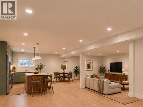 Digitally Rendered to show what the space could be. Staged to give some vision , scale and perspective at 2323 Vale Avenue, Lumby Valley