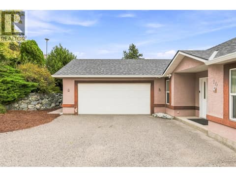 Attached Double-Car Garage at 1525 Bear Creek Road Unit# 14, West Kelowna Estates