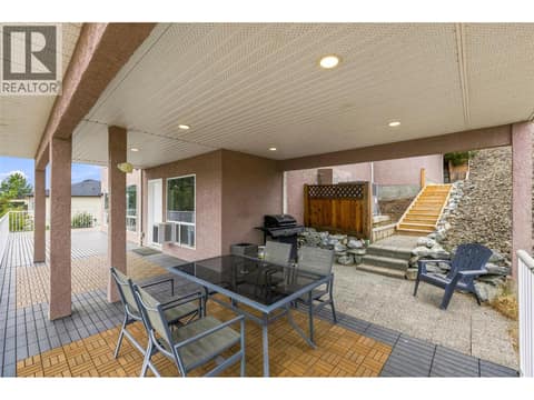 Deck #2 | Lower Level - With secondary access point to upper level at 1525 Bear Creek Road Unit# 14, West Kelowna Estates