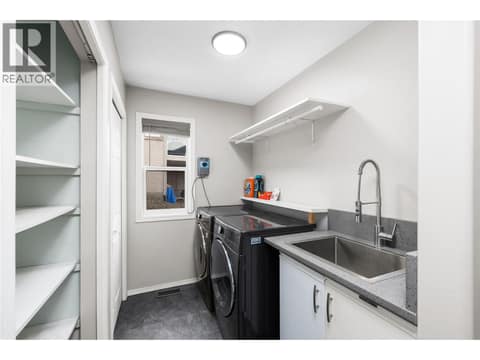 Laundry Room | Main Level at 1525 Bear Creek Road Unit# 14, West Kelowna Estates