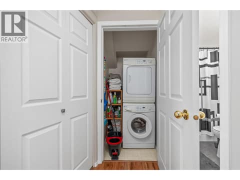 Suite Laundry | Lower Level at 1525 Bear Creek Road Unit# 14, West Kelowna Estates