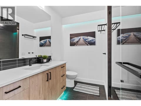 Basement full bathroom at 1539 Rocky Point Drive, Wilden, Kelowna