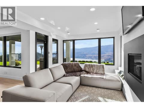 Gas fireplace at 1539 Rocky Point Drive, Wilden, Kelowna