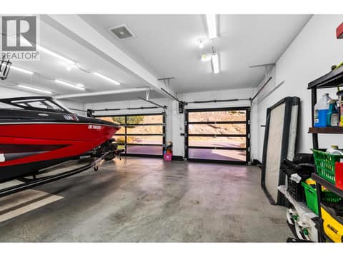 Heated triple car garage at 1539 Rocky Point Drive, Wilden, Kelowna