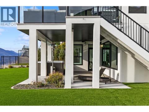 Large backyard space with SynLawn at 1539 Rocky Point Drive, Wilden, Kelowna
