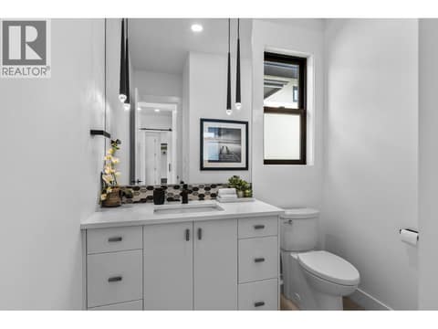 Main floor powder room at 1539 Rocky Point Drive, Wilden, Kelowna