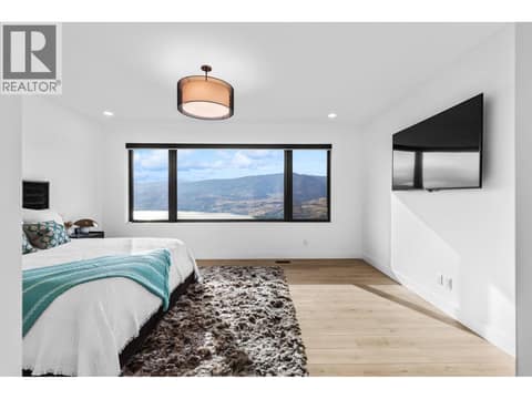 Stunning views from primary bedroom at 1539 Rocky Point Drive, Wilden, Kelowna