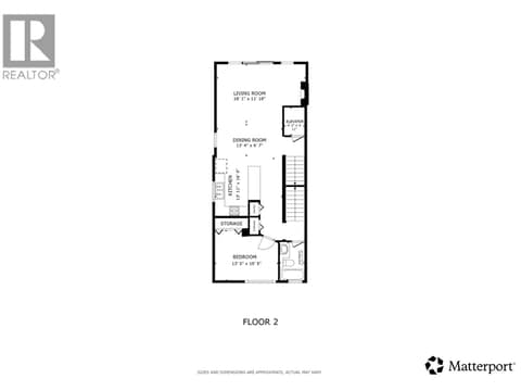 2nd floor plan at 3359 Cougar Road Unit# 9, Westbank Centre, West Kelowna