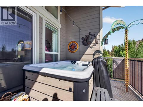 2nd level patio at 3359 Cougar Road Unit# 9, Westbank Centre, West Kelowna
