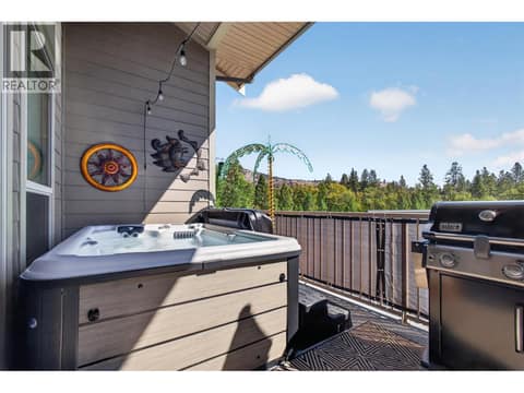 2nd level patio at 3359 Cougar Road Unit# 9, Westbank Centre, West Kelowna