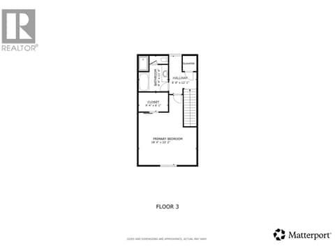 3rd floor plan at 3359 Cougar Road Unit# 9, Westbank Centre, West Kelowna