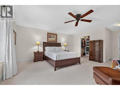 Extremely spacious primary bedroom at 3359 Cougar Road Unit# 9, Westbank Centre, West Kelowna