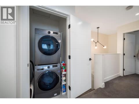 Convenient upper floor stacking laundry at 805 Burne Avenue Unit# 4, Kelowna South