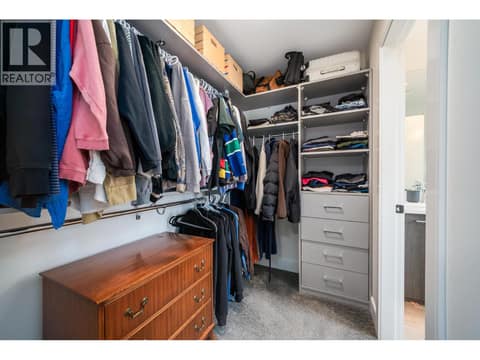 Custom walk in closet at 805 Burne Avenue Unit# 4, Kelowna South