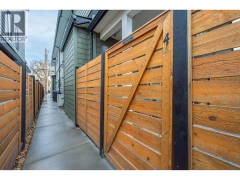 Private gate access at 805 Burne Avenue Unit# 4, Kelowna South