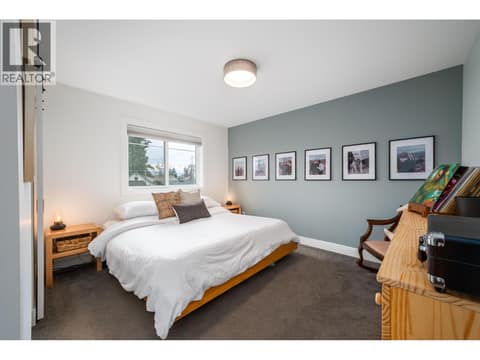 Spacious Primary bedroom upstairs at 805 Burne Avenue Unit# 4, Kelowna South
