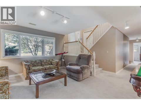 Living Room Lower Level at 2335 Somerset Court Lot# 3, West Kelowna Estates