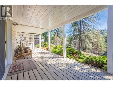 Lower Deck at 2335 Somerset Court Lot# 3, West Kelowna Estates