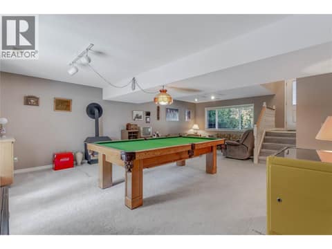 Rec Room at 2335 Somerset Court Lot# 3, West Kelowna Estates