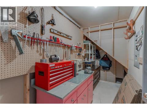 Storage Room used as a workshop at 2335 Somerset Court Lot# 3, West Kelowna Estates