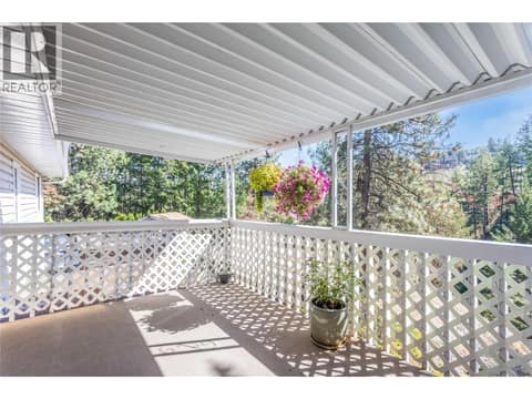 Upper Deck off kitchen at 2335 Somerset Court Lot# 3, West Kelowna Estates